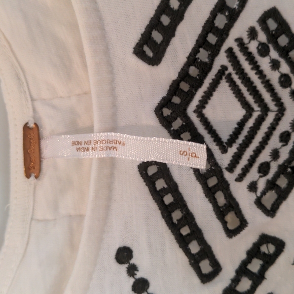 Free People Toosaloosa Slub Meadow Dress Ivory - Picture 4 of 5